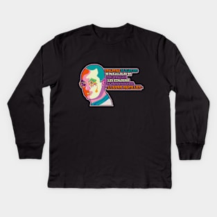 Albert Hofmann - Trip Style - colorful illustration - “Evolution of mankind is paralleled by the increase and expansion of consciousness.” Kids Long Sleeve T-Shirt